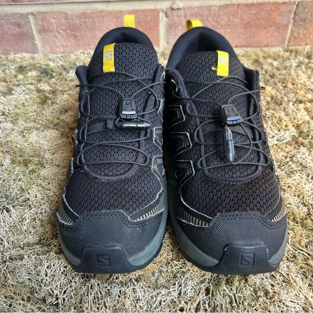 Salomon Xa Pro V8 Trail Running Shoes Blue Gray Yellow Men’s 7.5 - Picture 3 of 8